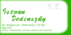 istvan dedinszky business card